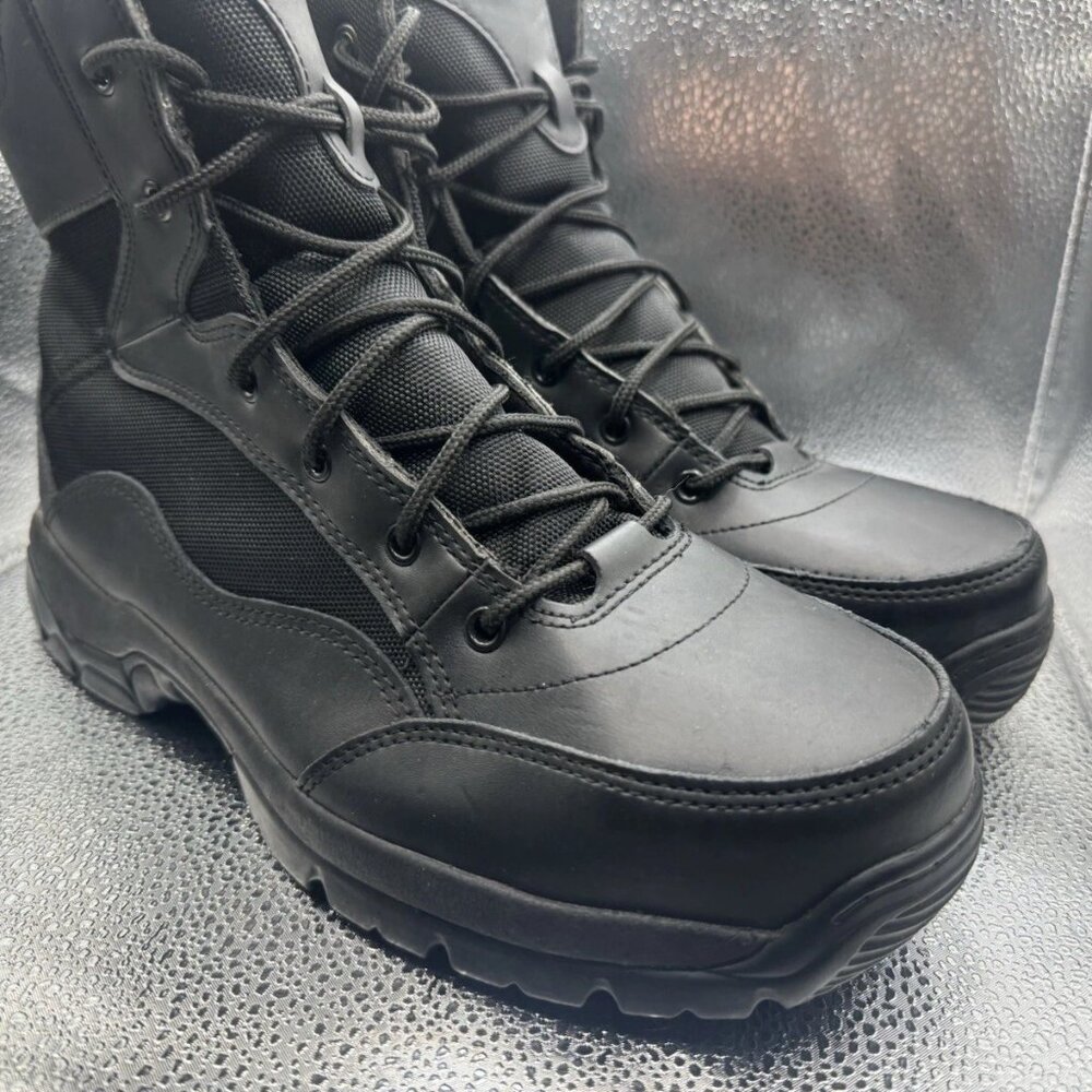 Interceptor Black Boots ASTM F2413-18 Tactical Safety Boots Steel Toe Sz‎ 10.5